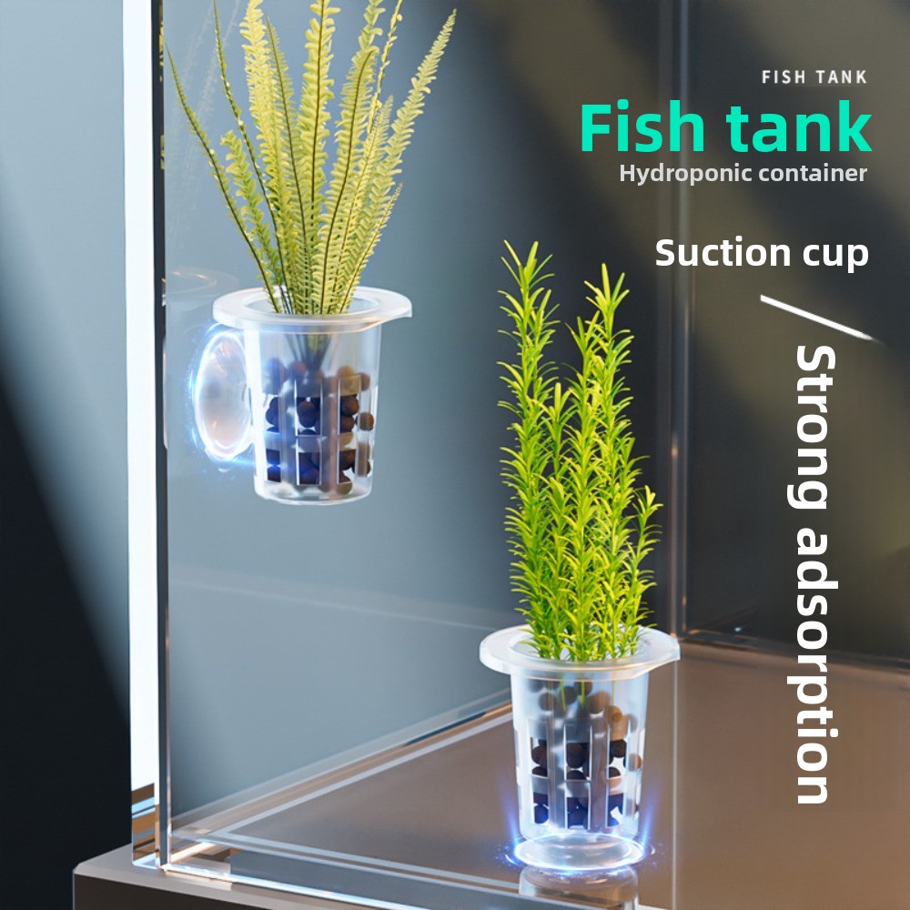 Planted Aquarium Materials - 10 szt. Przezroczyste doniczki hydroponiczne z