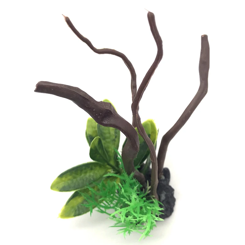 Aquarium Planted Wood - Symulowane dekoracje akwarium dla ryb nietoksyczne