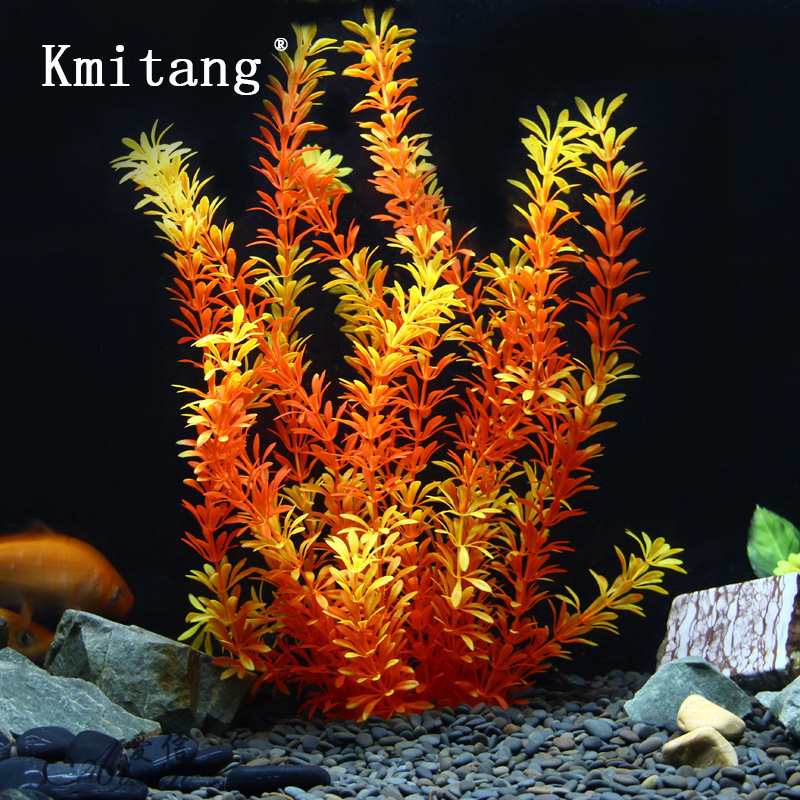 Aquarium Planted Tree - 100 cm Duże Sztuczne Rośliny Tropikalne,
