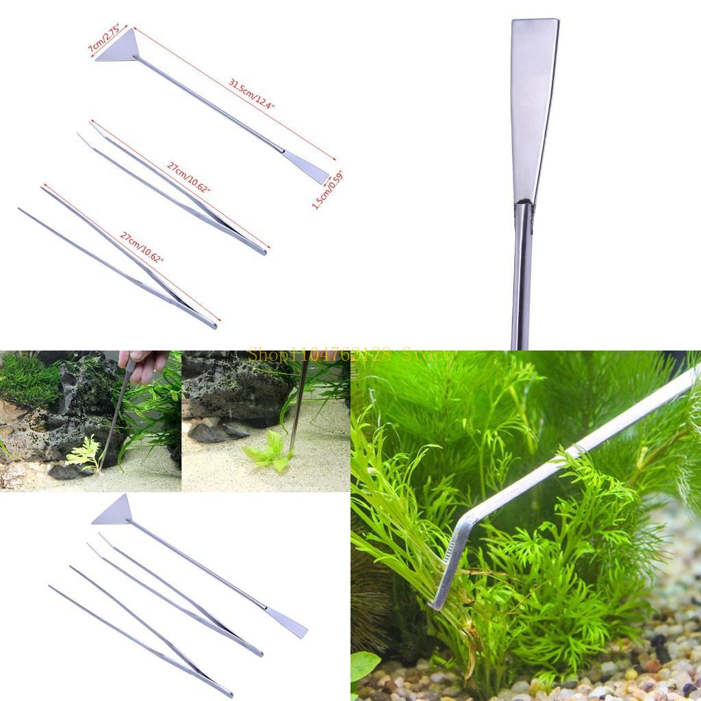 Planted Aquarium Cleaning Kit - 3-pak pęsety akwariowej szpatułki narzędzia zestaw