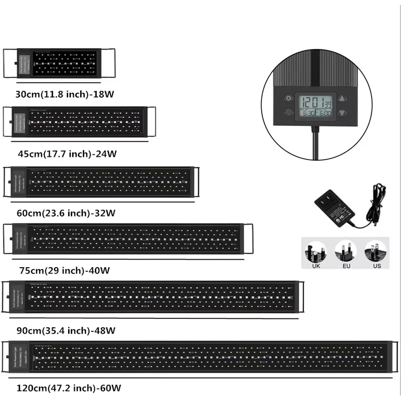 Planted Aquarium Hours - Lampa LED do akwarium 45cm 24W