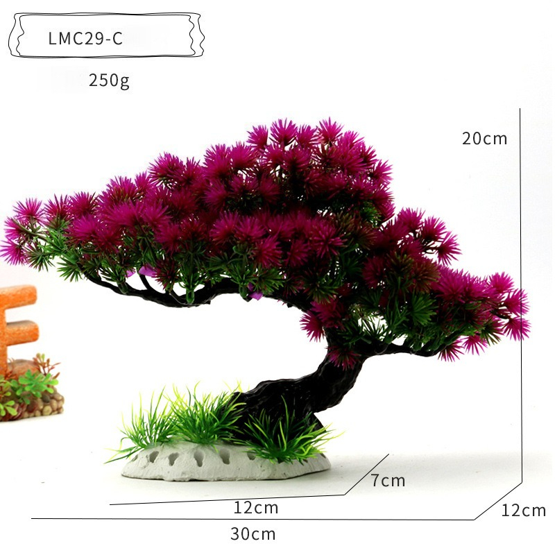 Plastikowe rośliny wodne, ozdo – Aquarium Planted Tree recenzja i cena