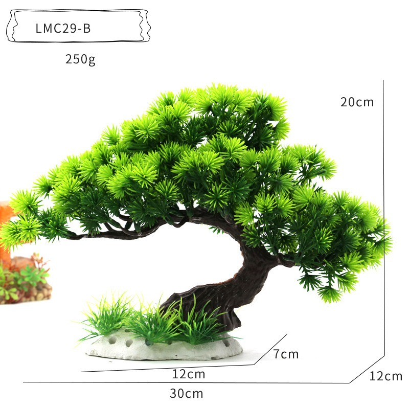 Plastikowe rośliny wodne, ozdo – Aquarium Planted Tree recenzja i cena