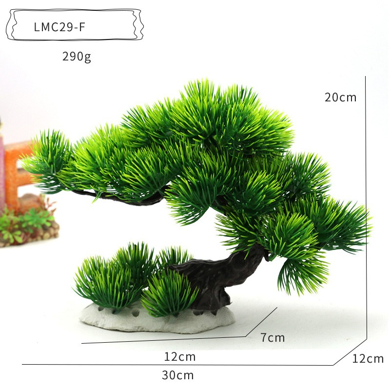 Plastikowe rośliny wodne, ozdo – Aquarium Planted Tree recenzja i cena