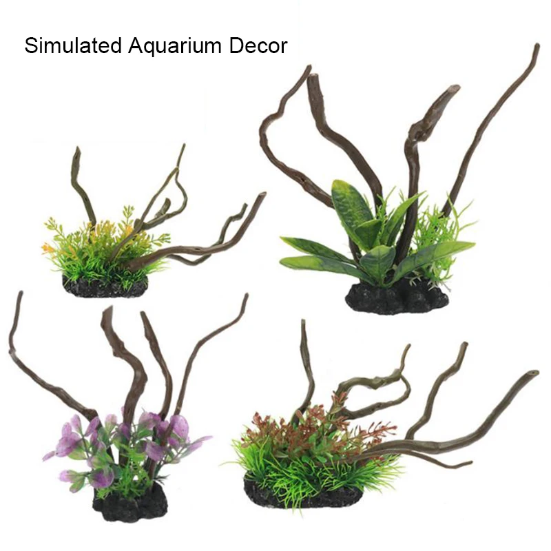 Symulowane dekoracje akwarium  – Aquarium Planted Wood recenzja i cena