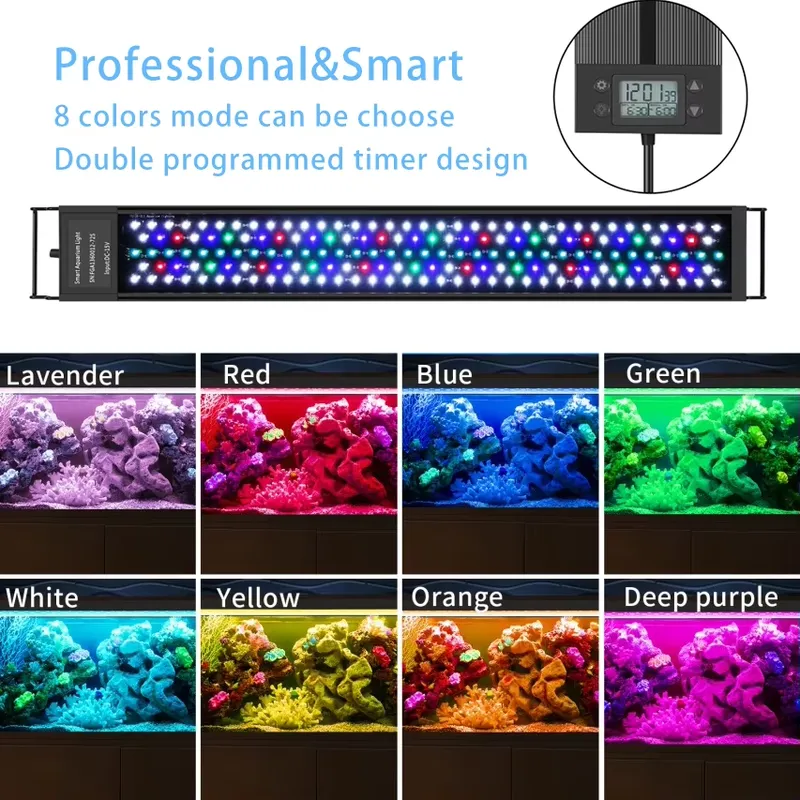 Lampa LED do akwarium 75cm 30  – Planted Aquarium Hours recenzja i cena