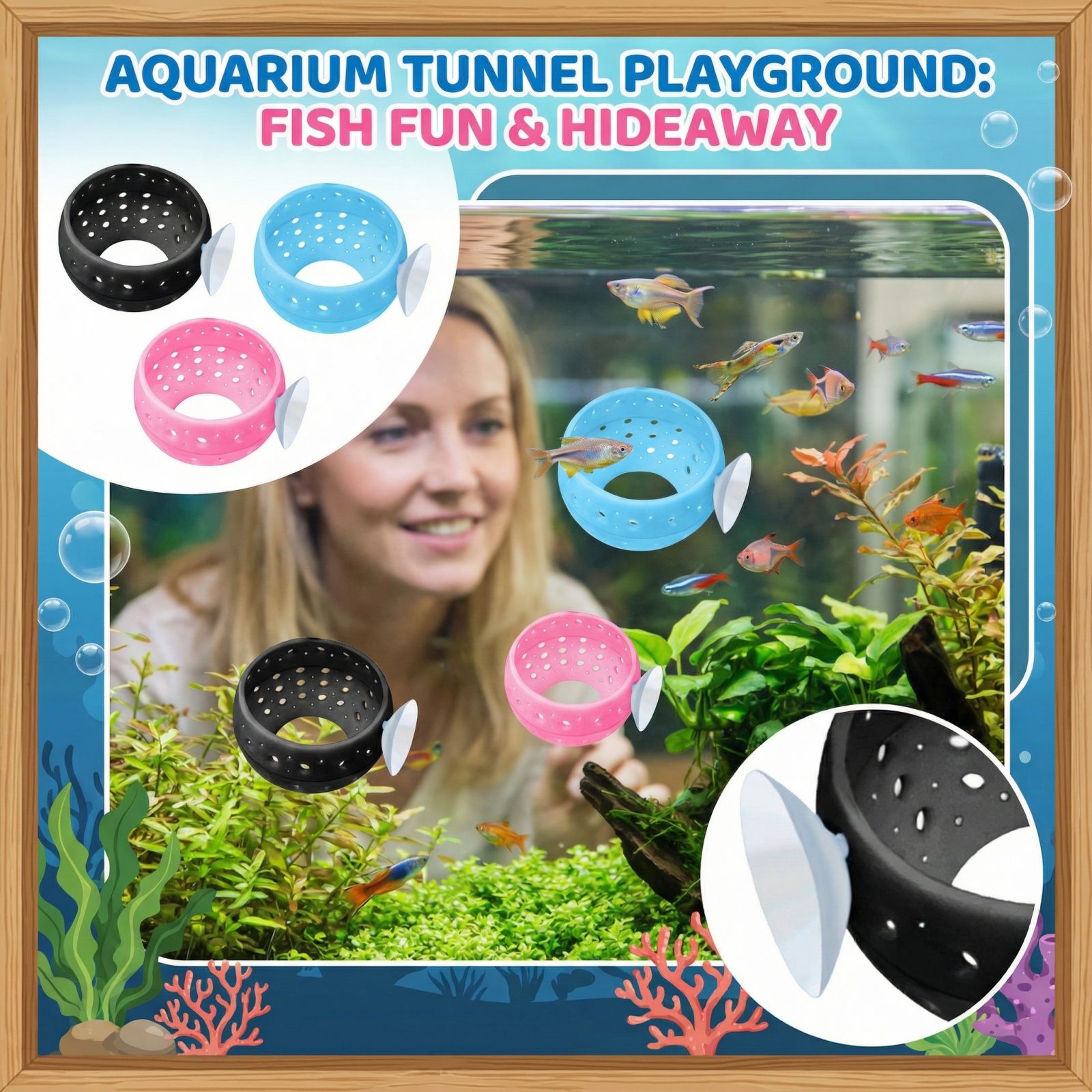 Tunel do ukrycia dla ryb Betta – Planted Aquarium Materials recenzja i cena