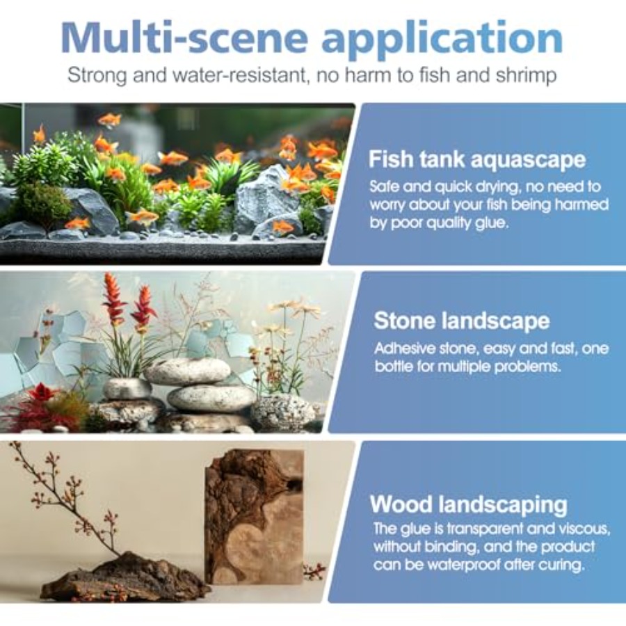 Klej do akwarium, super klej d – Aquarium Planted Wood recenzja i cena